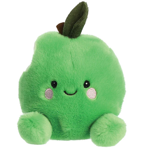 Adam the Green Apple Palm Pal Plushie Soft Toy (Front) | Happy Piranha