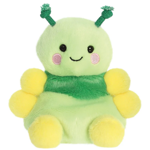 Ivy the Caterpillar Palm Pal Soft Toy (Front) | Happy Piranha