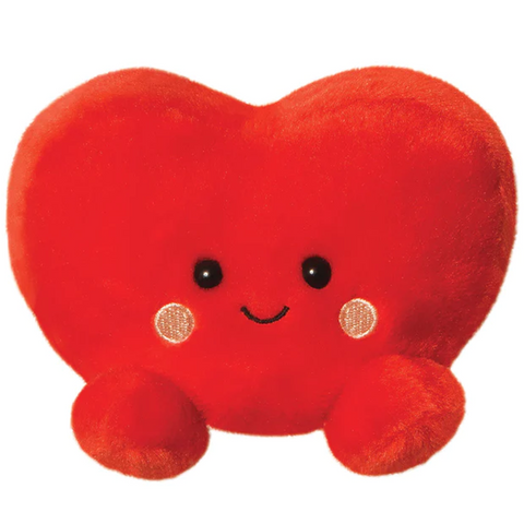 Harry the Heart Palm Pal Kawaii Plushie Soft Toy (Front) | Happy Piranha