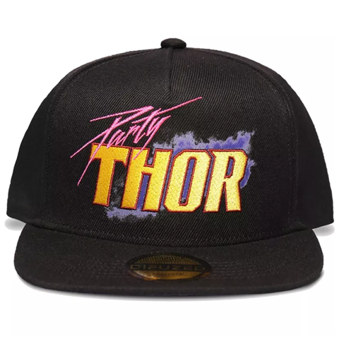 Party Thor - Marvel Snapback Baseball Cap (Front) | Happy Piranha