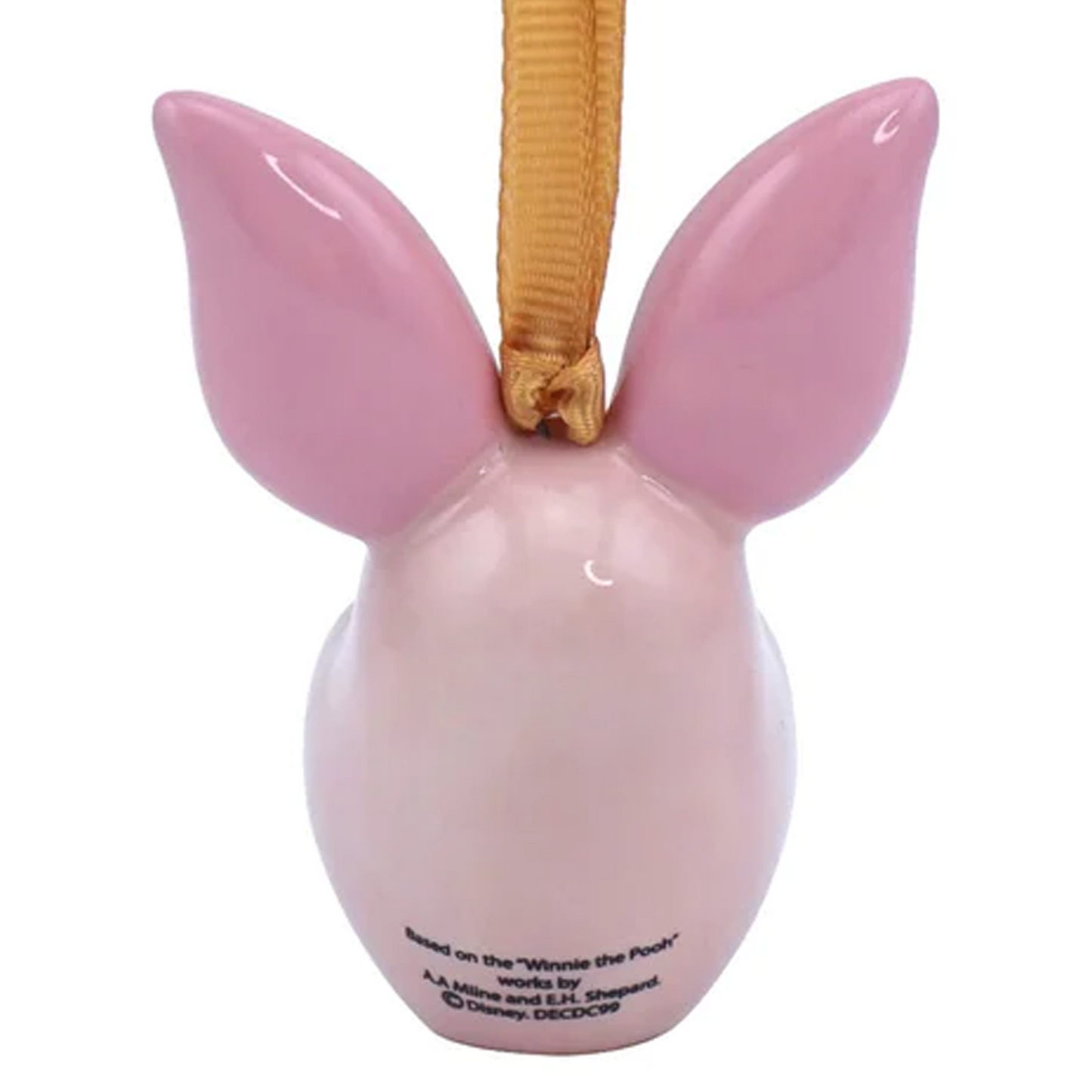 Piglet - Winnie the Pooh Disney Hanging Bauble Decoration (Back) | Happy Piranha