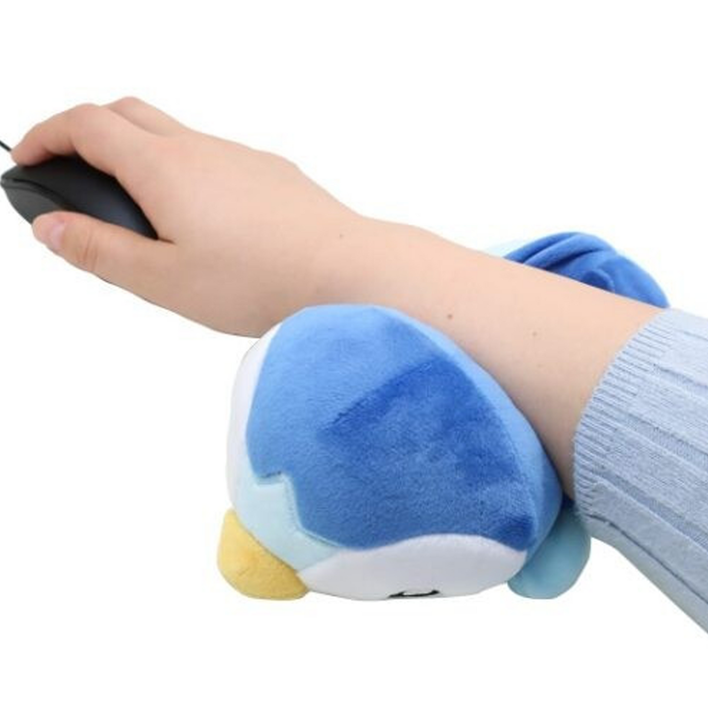 Piplup Arm Pillow - Japanese Pokémon Plushie Soft Toy (Being Used) | Happy Piranha