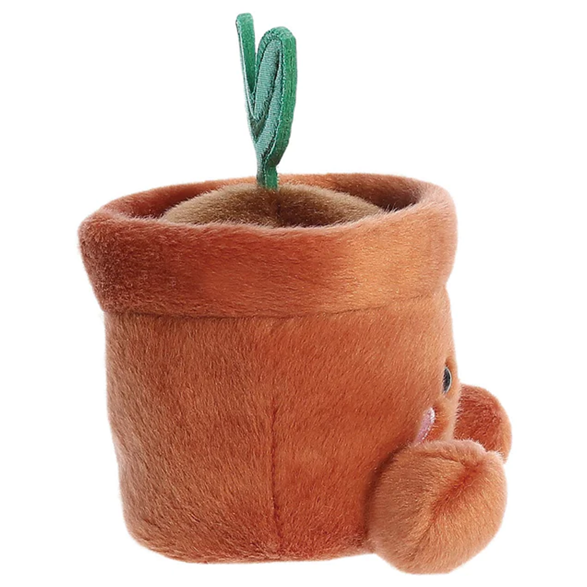 Terra the Potted Plant Palm Pal Kawaii Plushie Soft Toy (Side View) | Happy Piranha