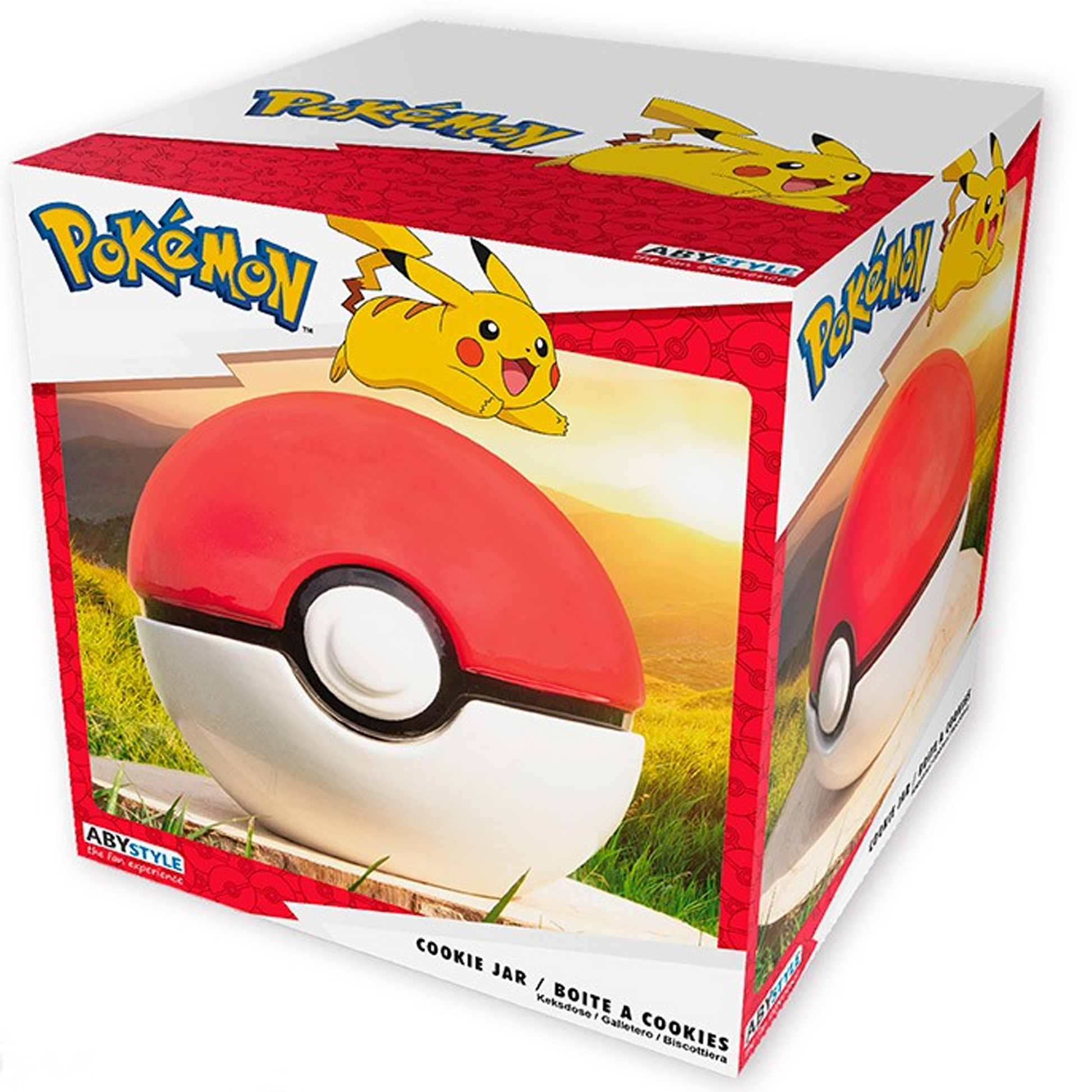 Pokéball - 3D Pokeball Shaped Pokémon Cookie Jar (Boxed) | Happy Piranha