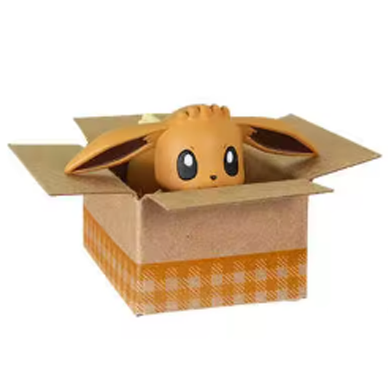 Pokémon In Boxes Gachapon (Gashapon) Capsule Toy (Eevee) on a White Background | Happy Piranha