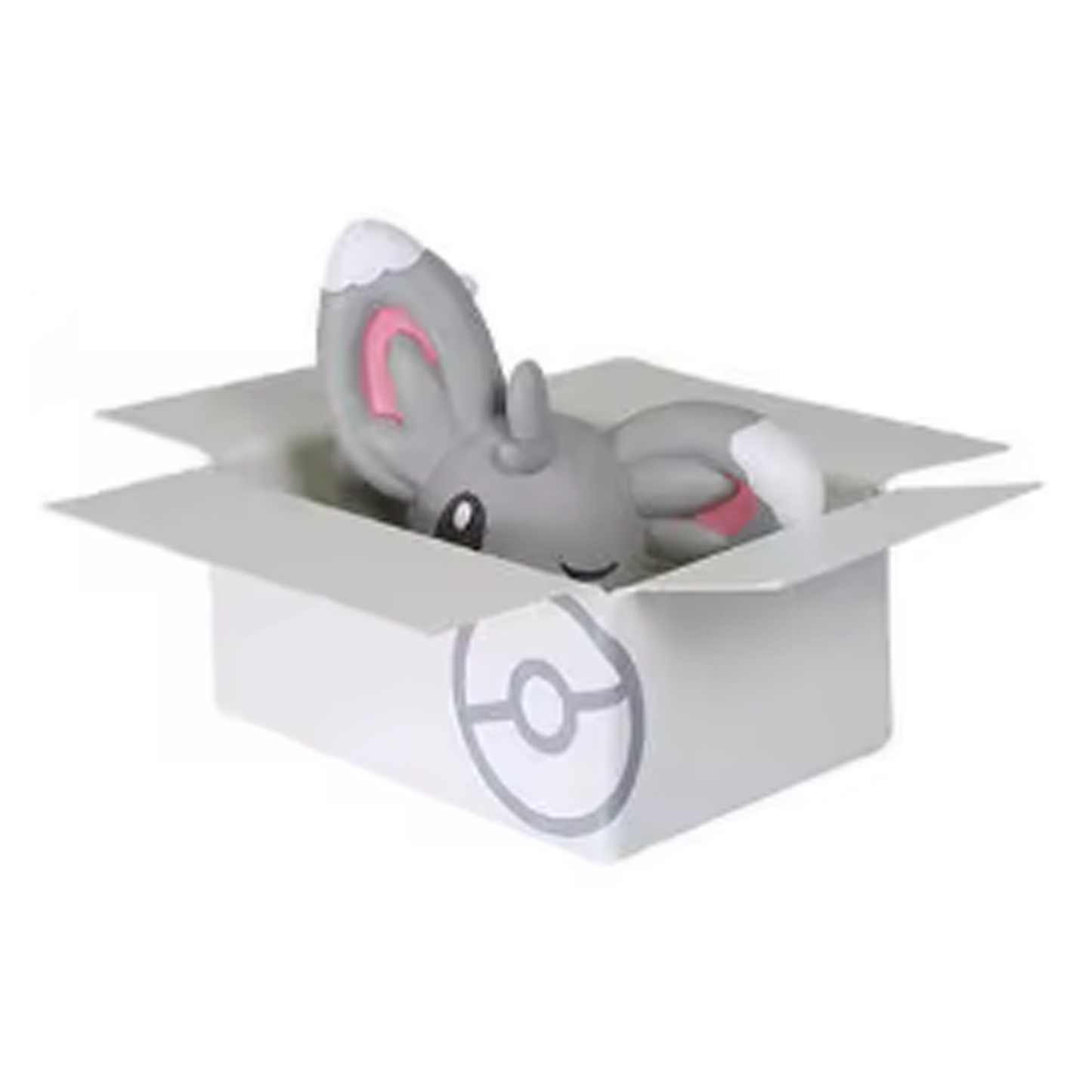 Pokémon In Boxes Gachapon (Gashapon) Capsule Toy (Minccino) on a White Background | Happy Piranha