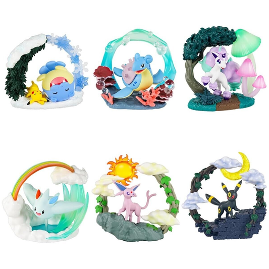 Re-Ment Pokémon Circular Diorama Blind Box (All 6 Designs)  Happy Piranha