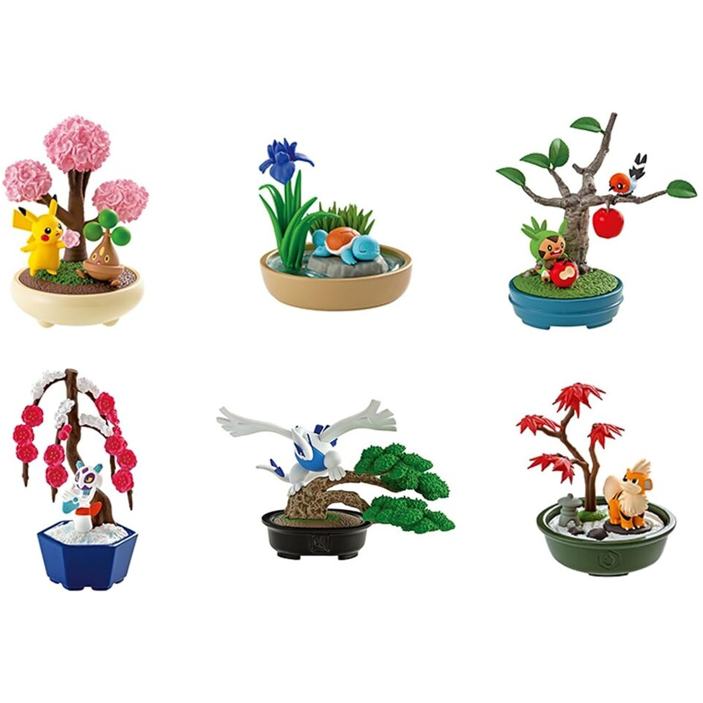 Re-Ment Pokémon Bonsai 2 - Mini Figure Blind Box (All 6 Figures) | Happy Piranha
