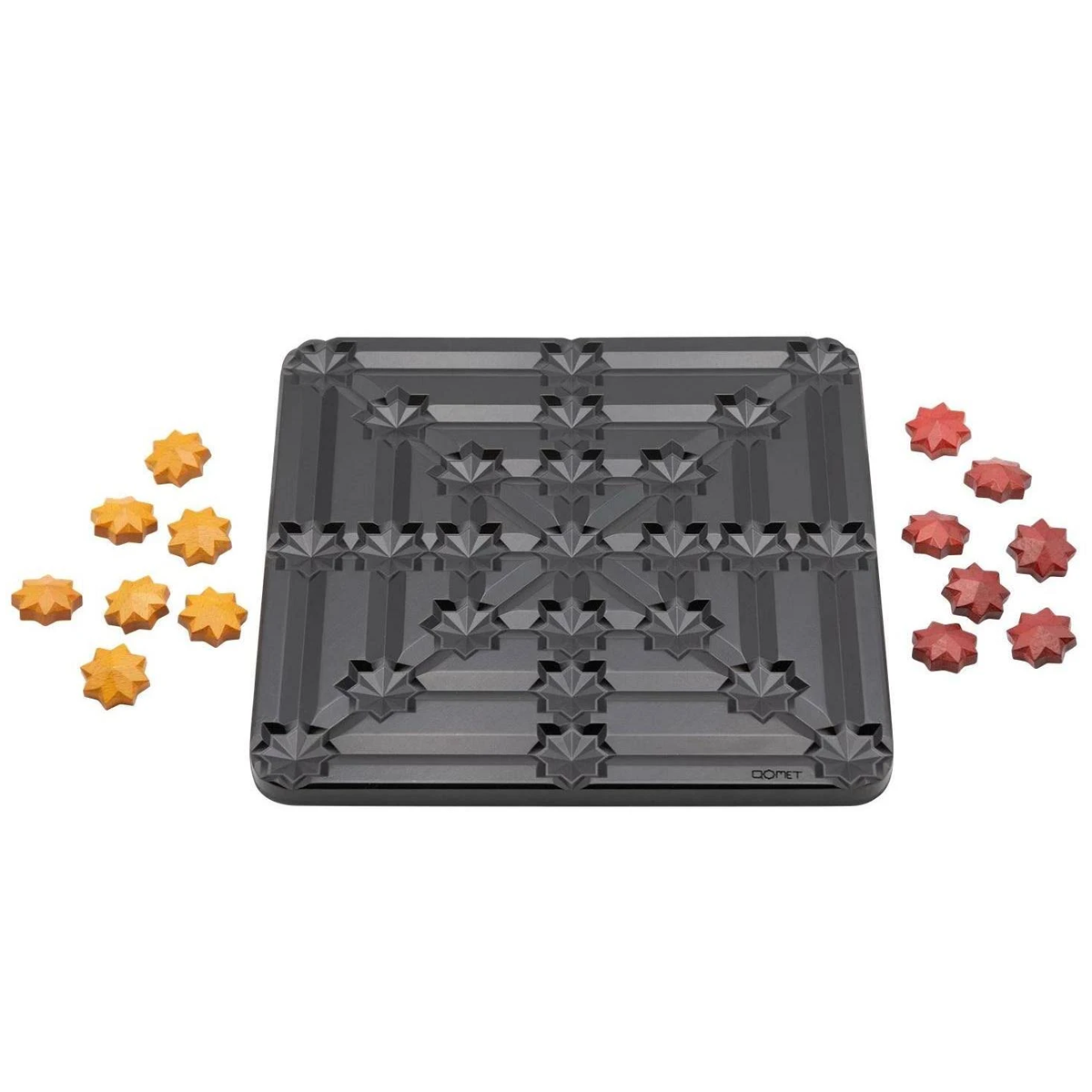 Qomet Board Game (Components) On a White Background | Happy Piranha
