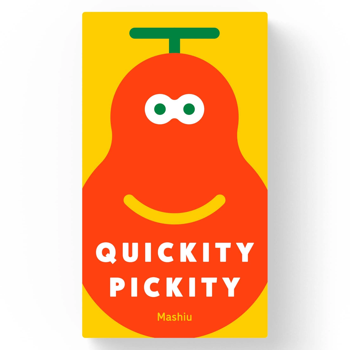 Quickity Pickity Board Game (Front of Box) on a White Background | Happy Piranha