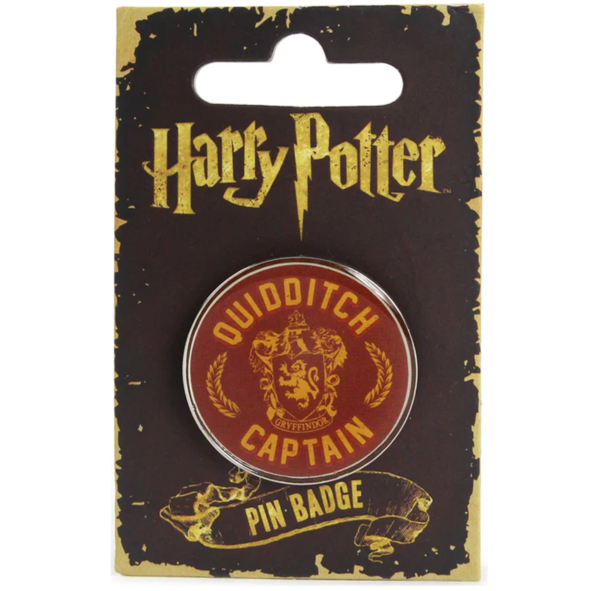 Gryffindor Quidditch Captain Harry Potter Pin Badge (in Packaging) | Happy Piranha