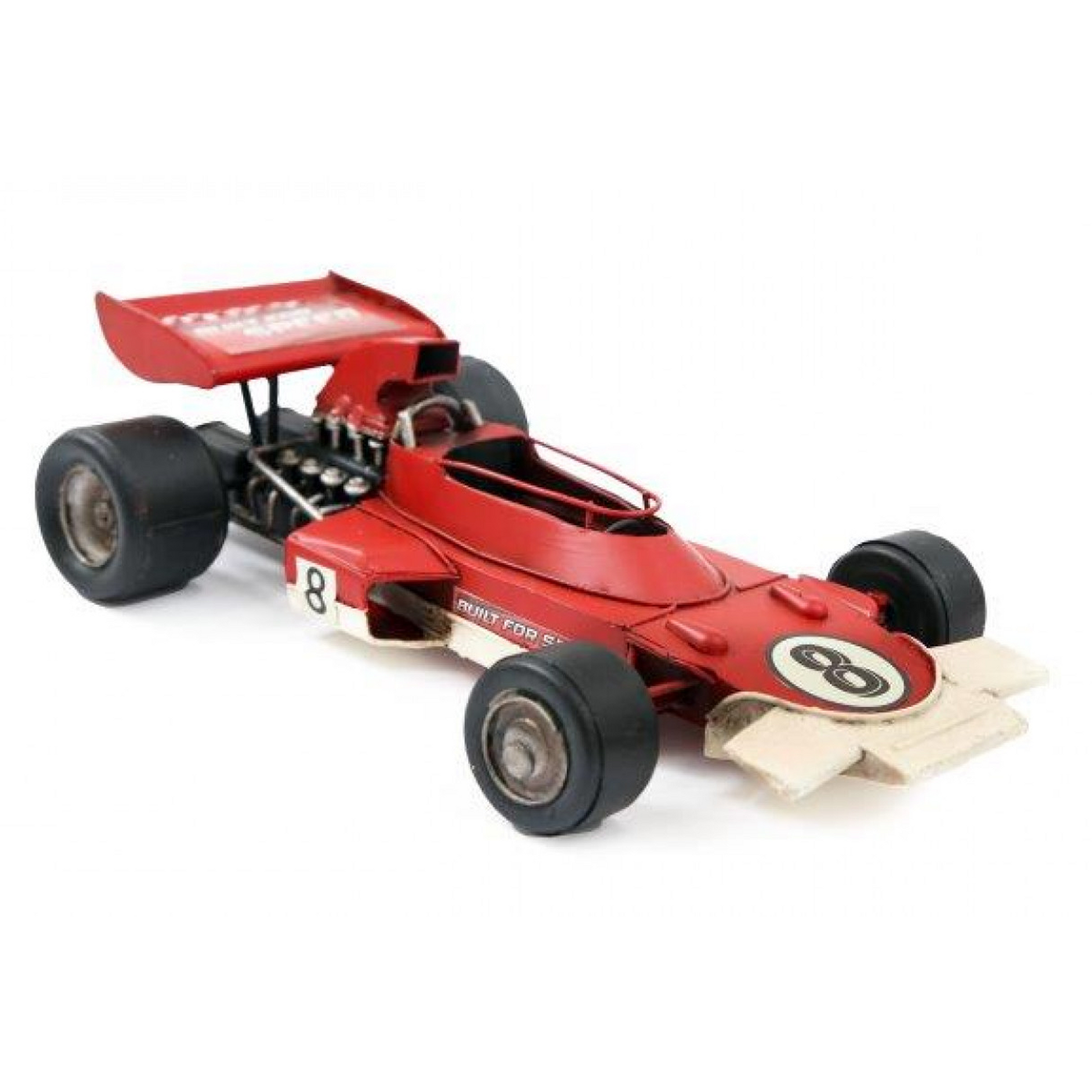 Metal Formula 1 Racing Car Ornament (Red) | Happy Piranha