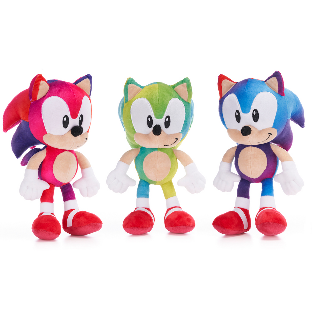 Rainbow Sonic the Hedgehog 30cm Plushie Sega Soft Toy | Happy Piranha