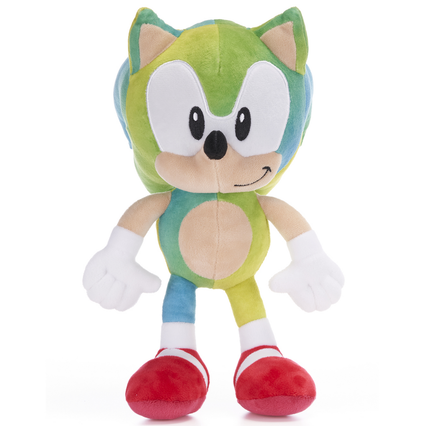 Rainbow Sonic the Hedgehog - 30cm Plushie Sega Soft Toy (Green and Blue) | Happy Piranha