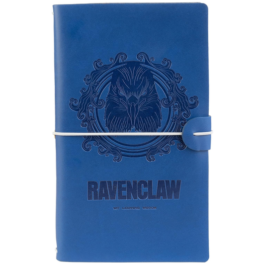 Ravenclaw Harry Potter Faux Leather Travel Journal / Notebook (Front) | Happy Piranha
