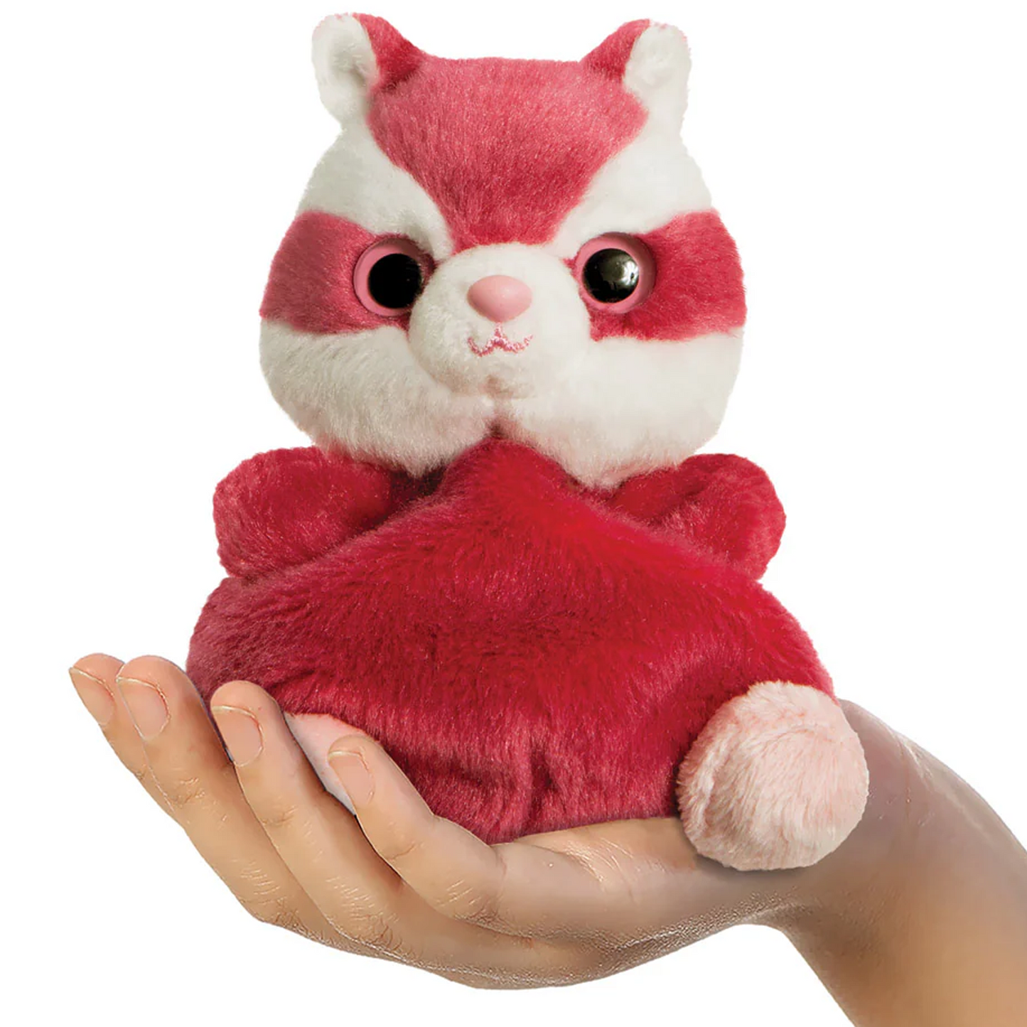 Chewoo the Red Squirrel - Palm Pal Plushie Stuffed Animal Soft Toy (In a Hand) | Happy Piranha