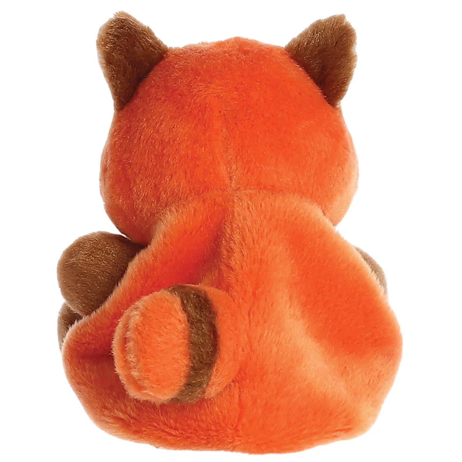 Rei the Red Panda Palm Pal Plushie Soft Toy (Back) on a White Background | Happy Piranha