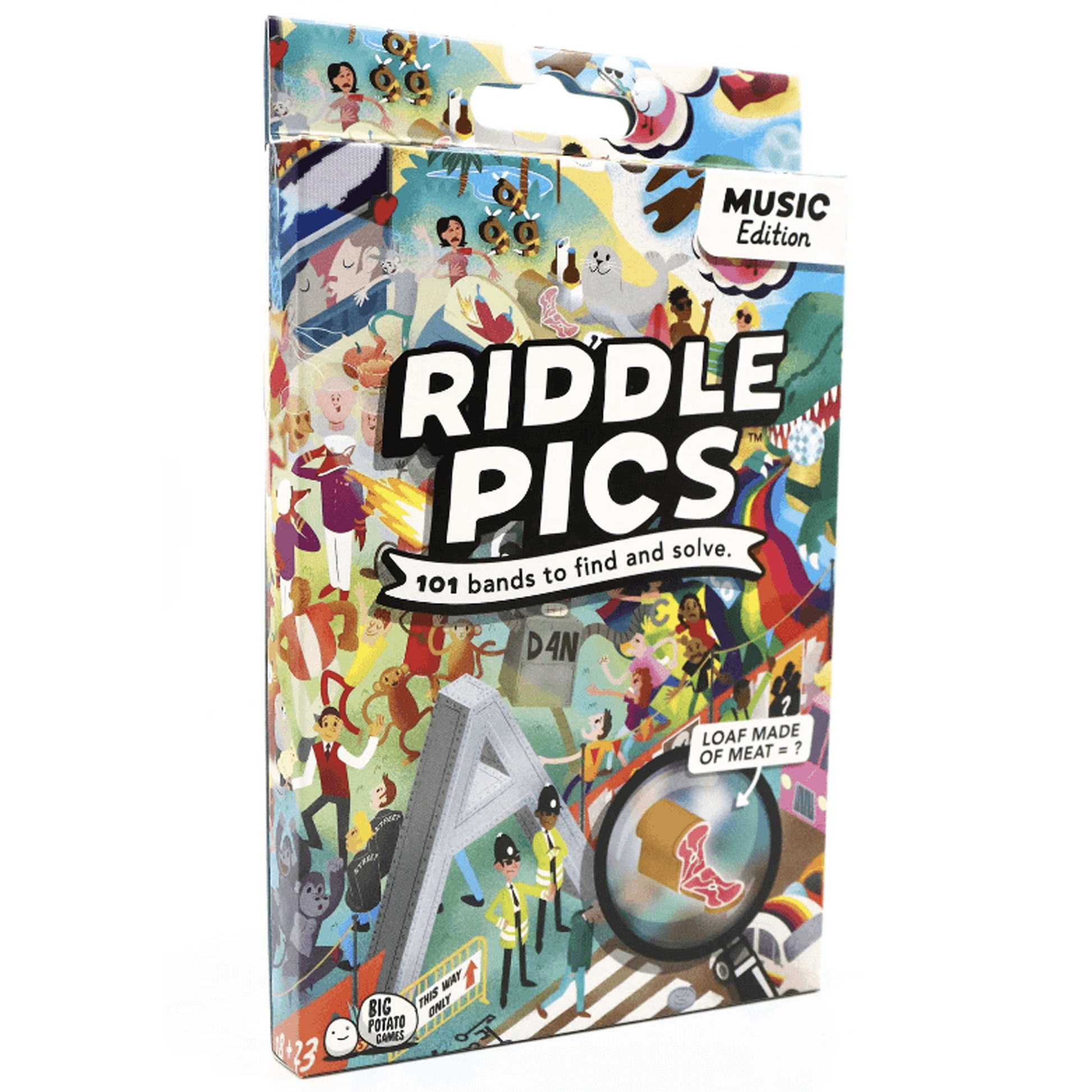 Riddle Pics - Music Edition Box on a White Background | Happy Piranha