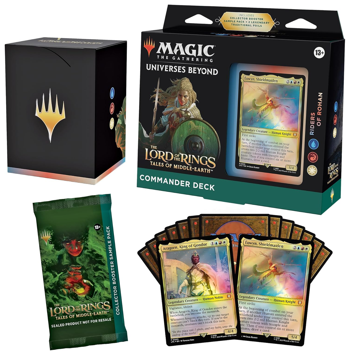 Magic the Gathering: Lord of the Rings Riders of Rohan Commander Deck (Box and Contents) | Happy Piranha
