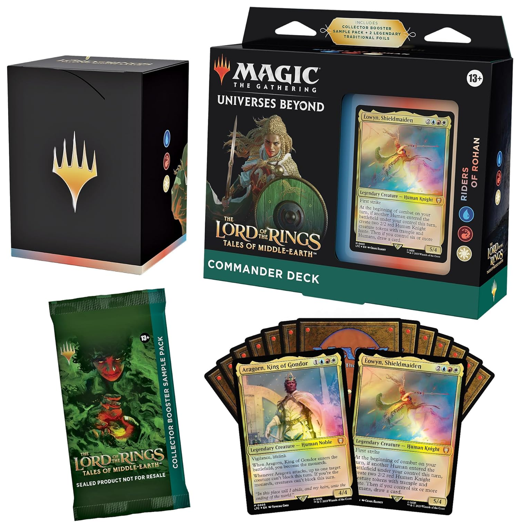 Magic the Gathering: Lord of the Rings Riders of Rohan Commander Deck (Box and Contents) | Happy Piranha
