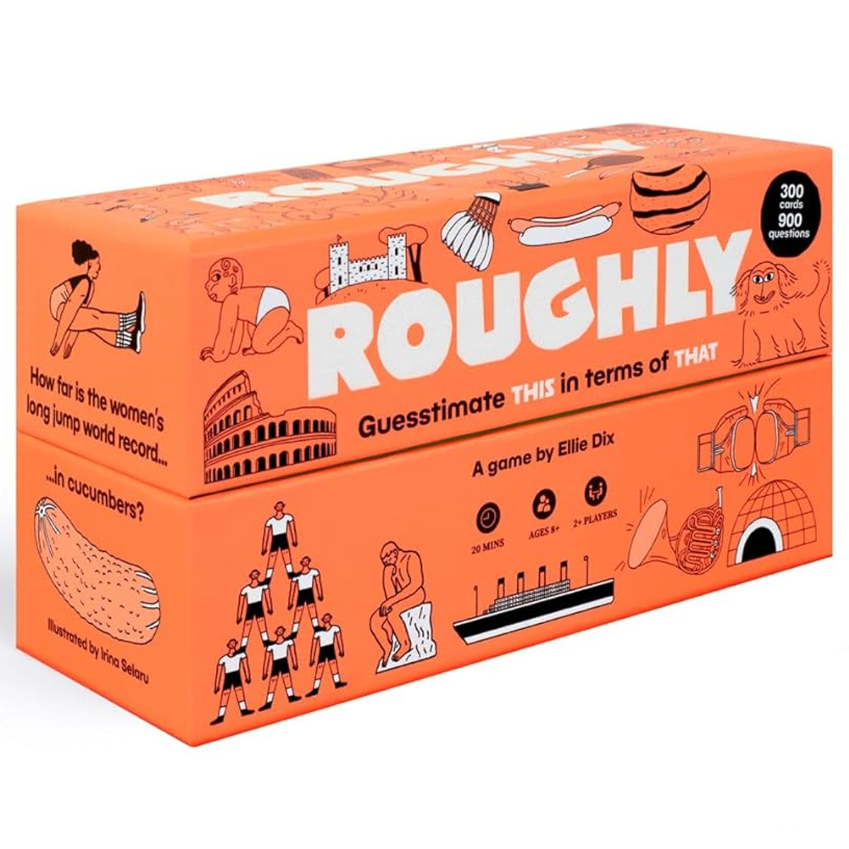 Roughly Board Game (In Its Box) On a White Background | Happy Piranha