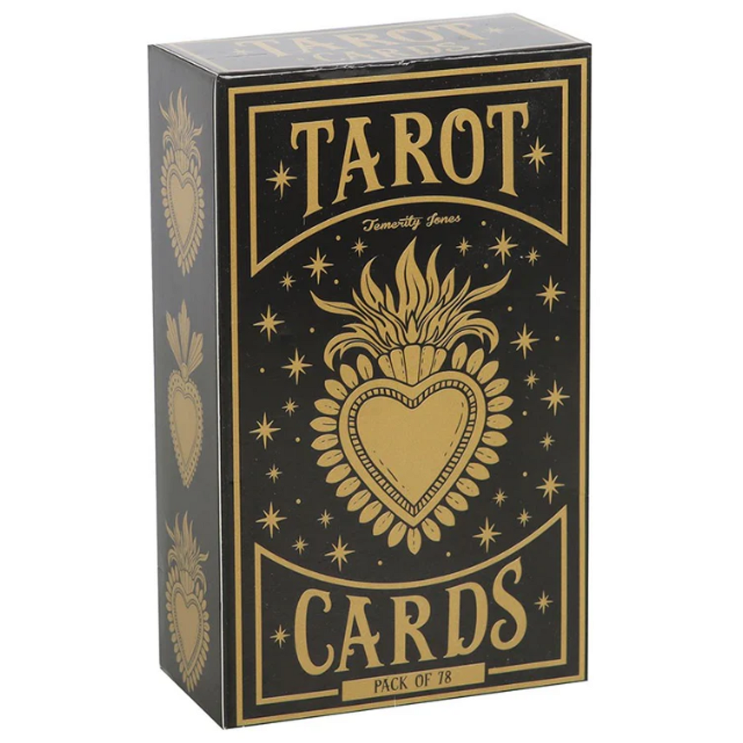 Sacred Heart Classic Tarot Cards Deck Box (Back) on a White Background | Happy Piranha
