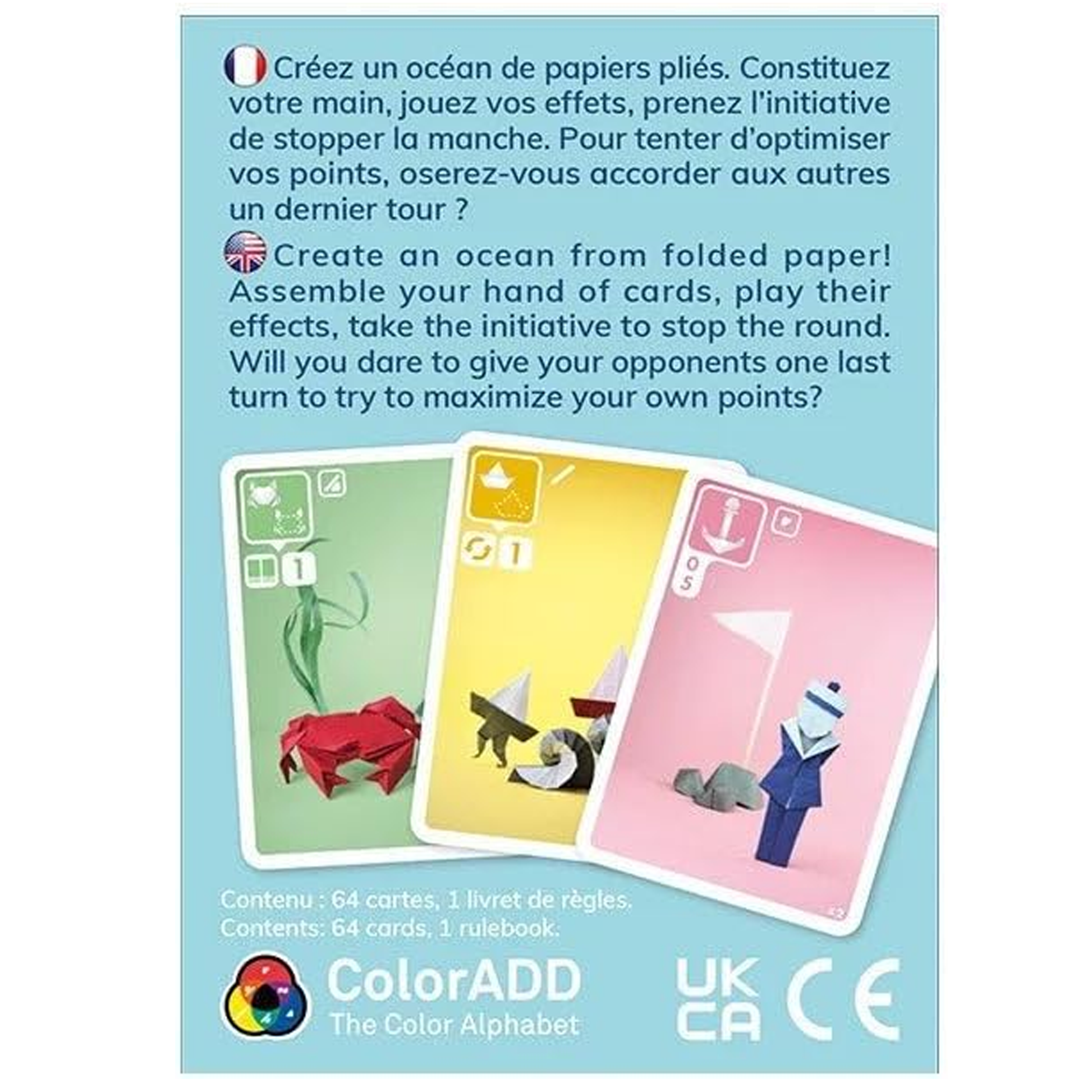 Sea Salt & Paper Card Game (Back of Box) | Happy Piranha