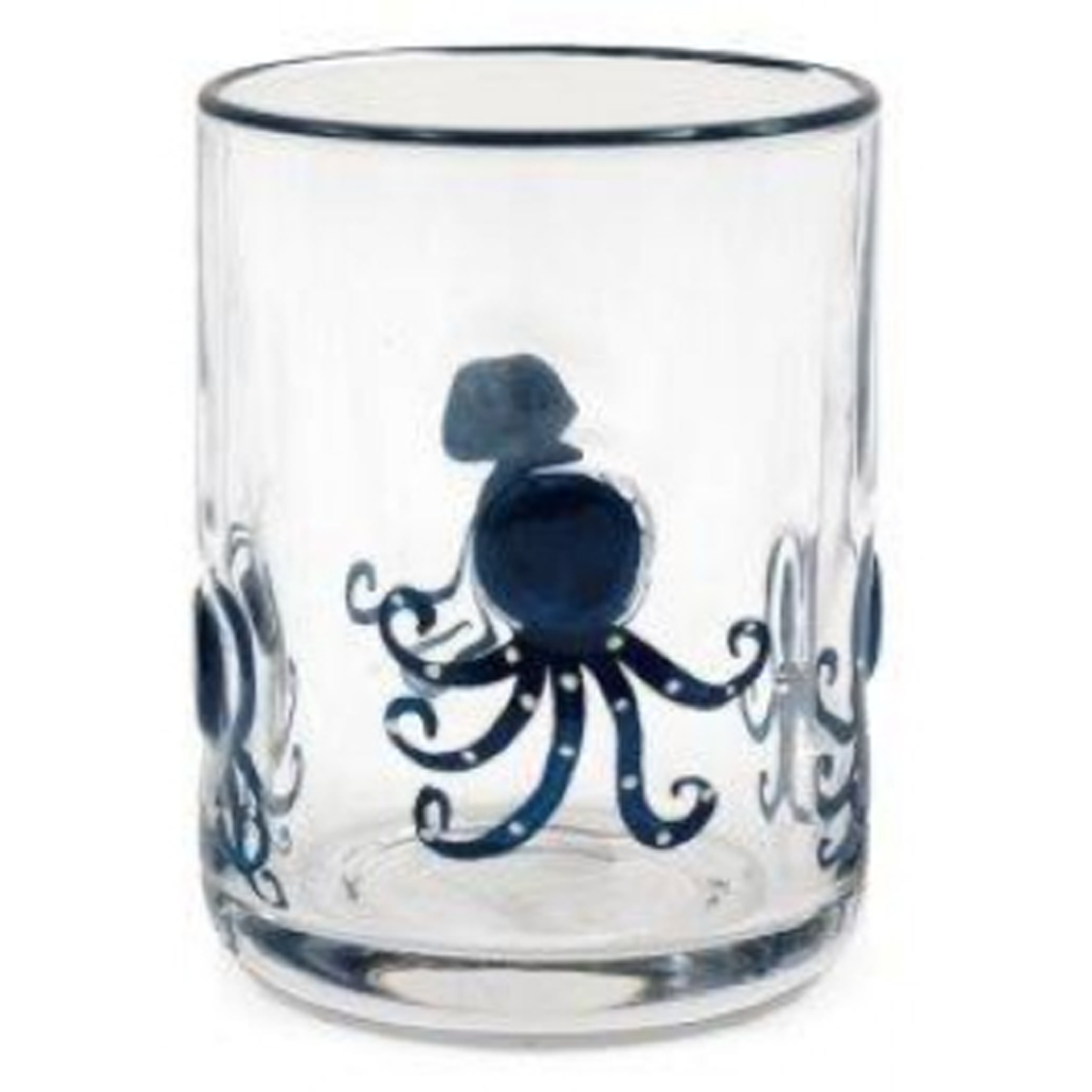 Seashore Creatures Design Glass Tumbler