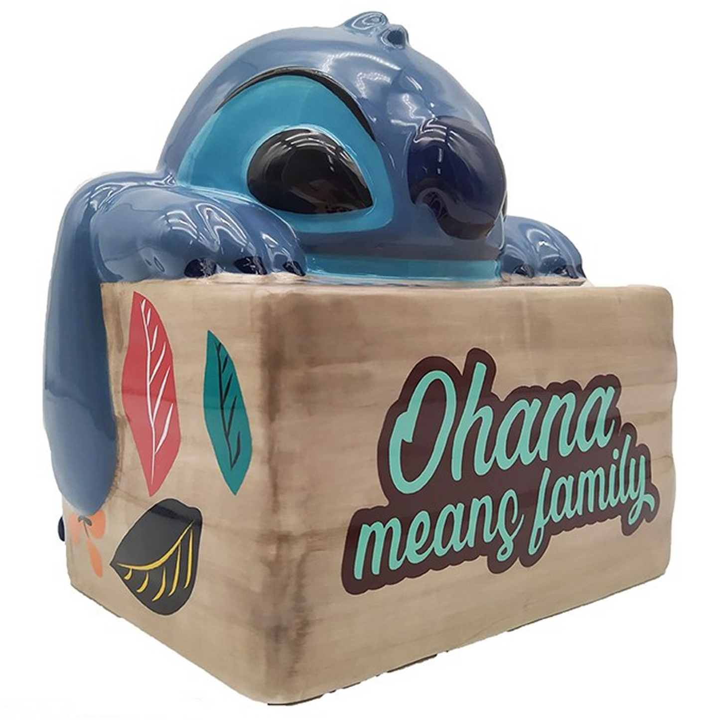 Stitch - 3D Lilo & Stitch Shaped Disney Cookie / Storage Jar (Front) | Happy Piranha