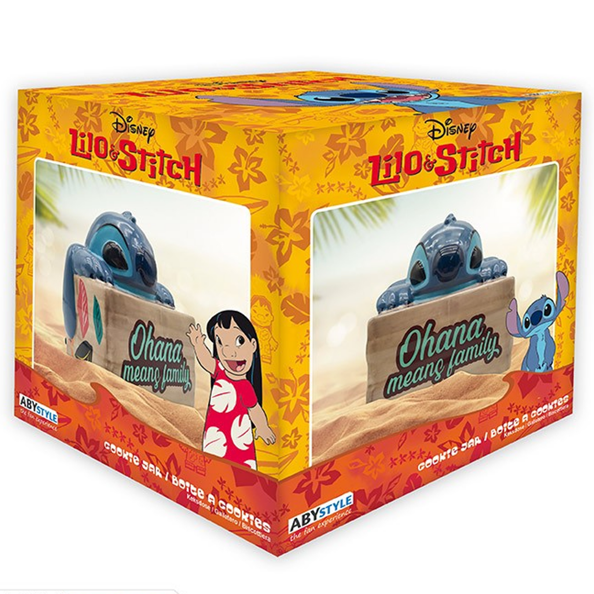 Stitch - 3D Lilo & Stitch Shaped Disney Cookie / Storage Jar (Boxed) | Happy Piranha