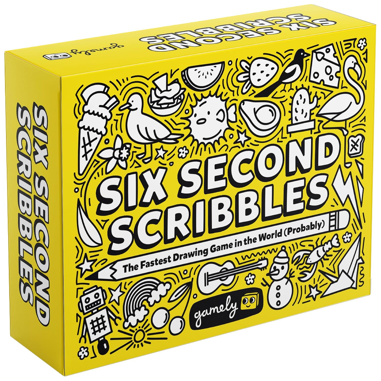 Six Second Scribbles: The Fastest Drawing Game in the World (Probably) on a White Background | Happy Piranha