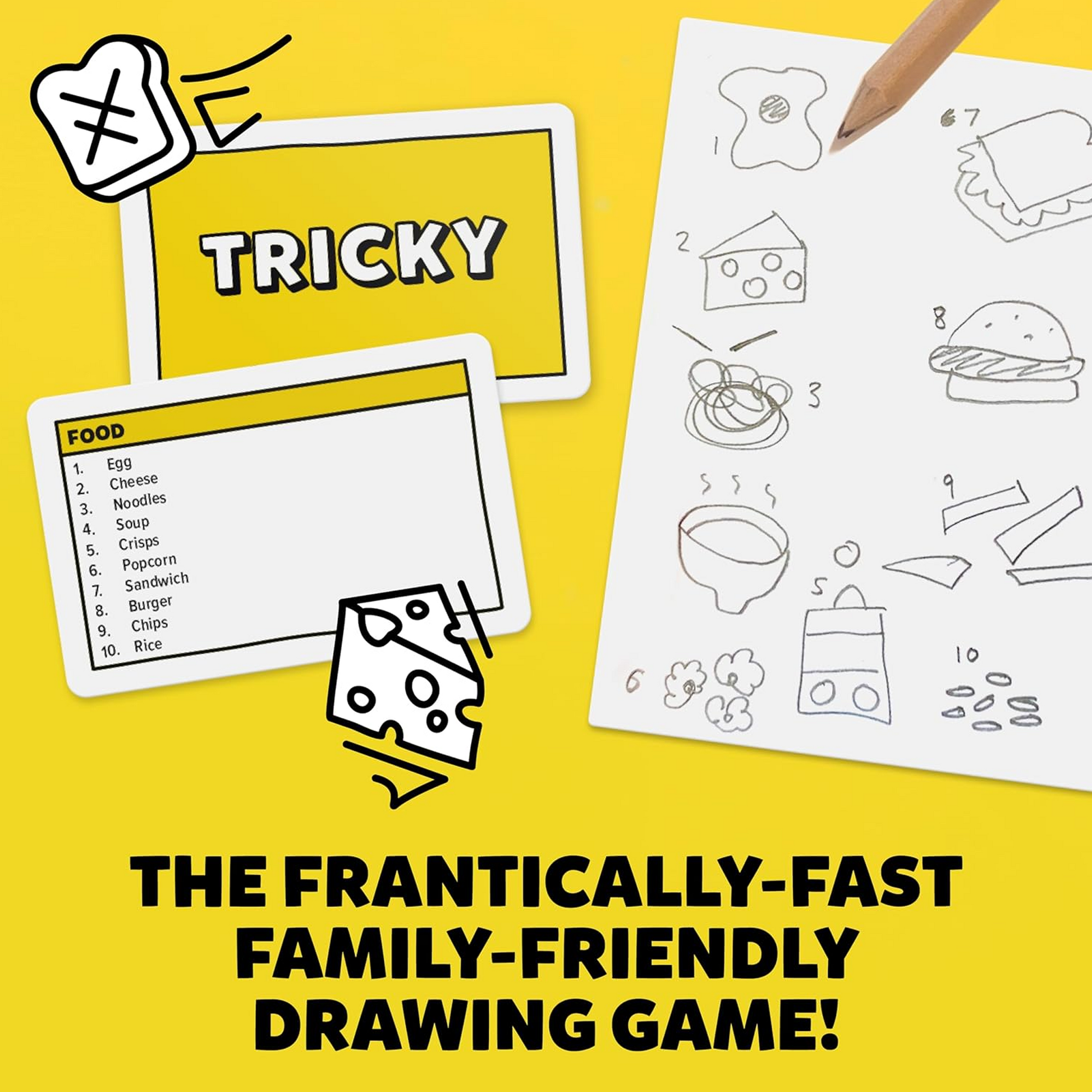 Six Second Scribbles Overview Infographic on a Yellow Background | Happy Piranha