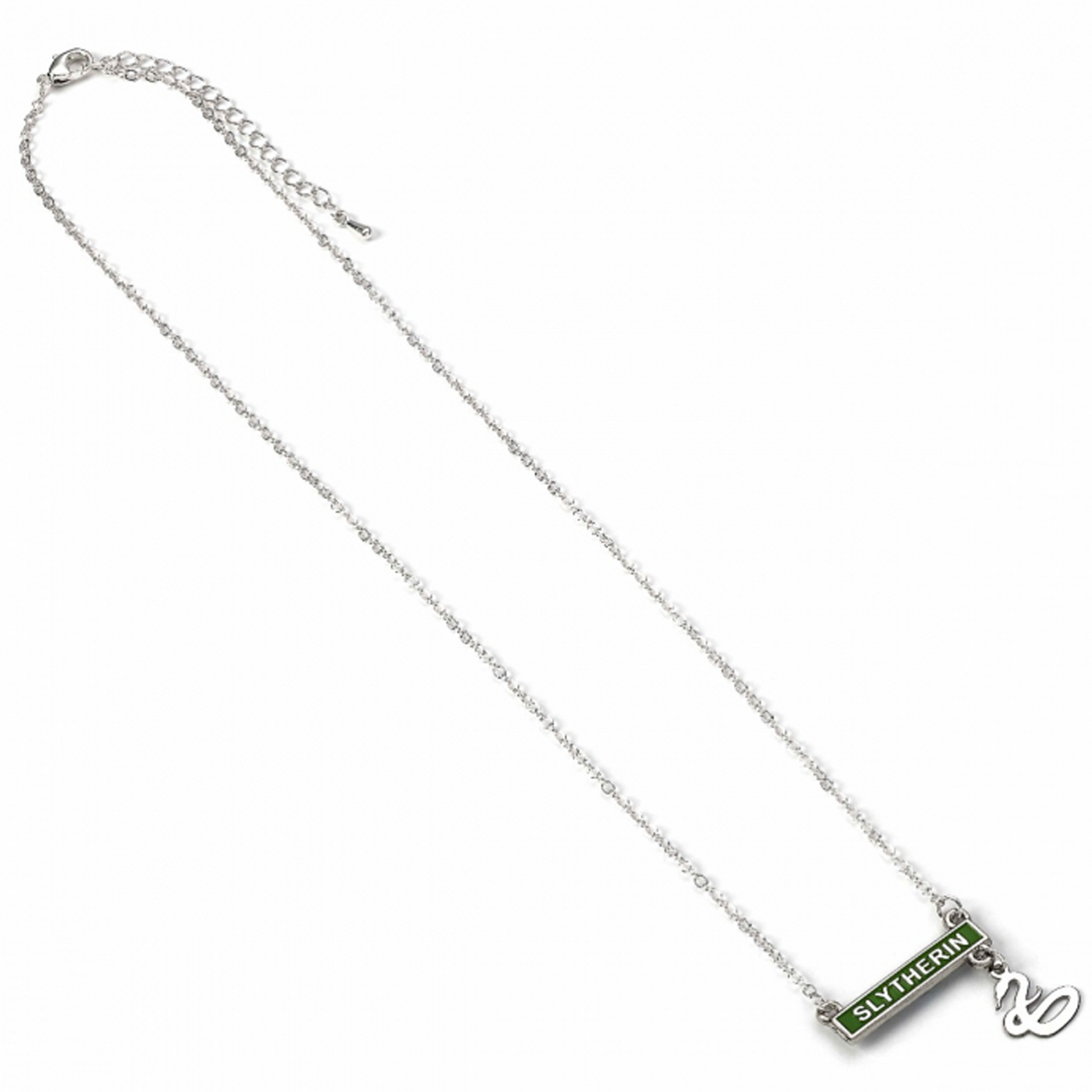 Slytherin - Harry Potter Hogwarts House Bar Necklace (Pendant and Chain) | Happy Piranha