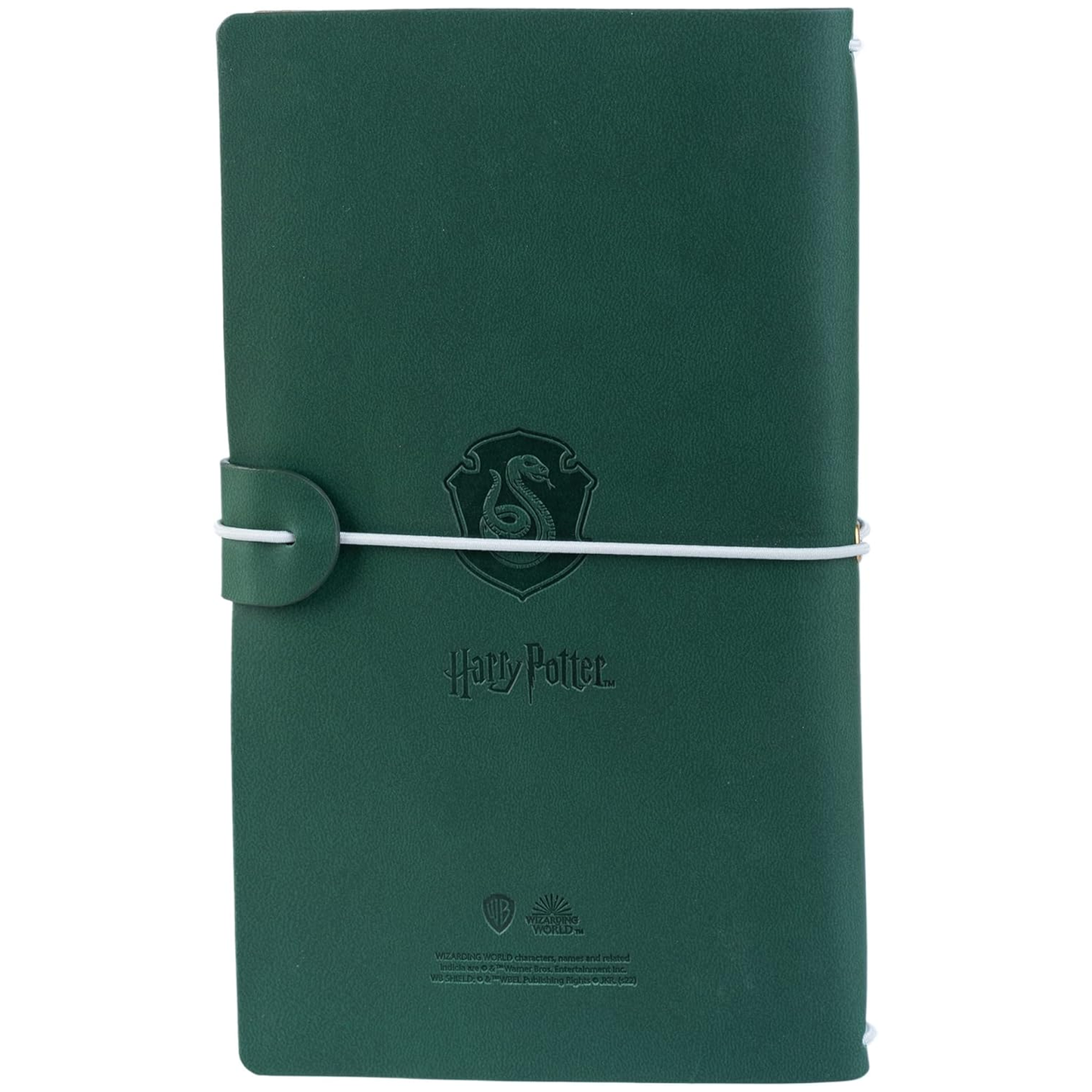 Slytherin Harry Potter Faux Leather Travel Journal / Notebook (Back) | Happy Piranha