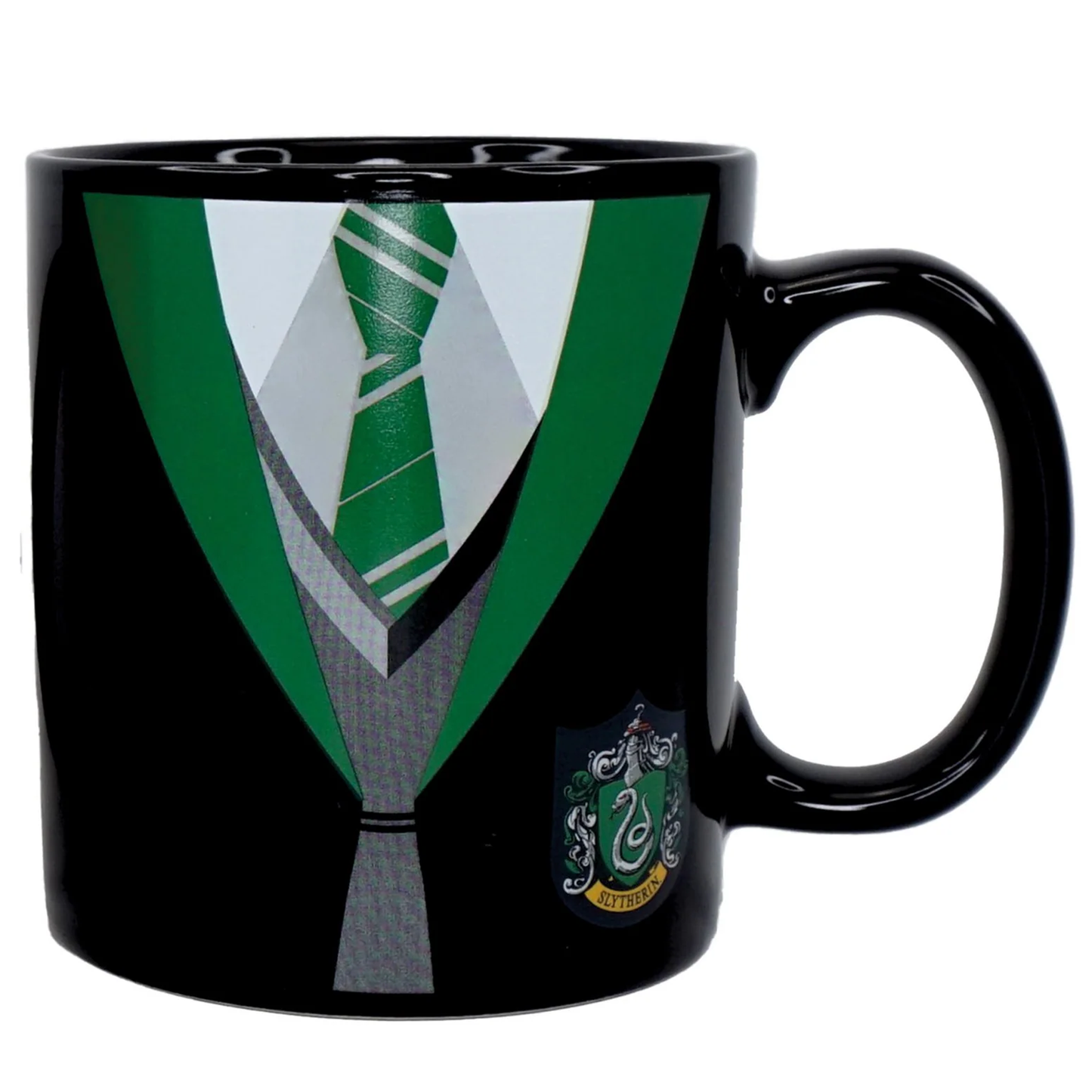 Slytherin Uniform - Heat Change Harry Potter Mug (Warm Design) | Happy Piranha