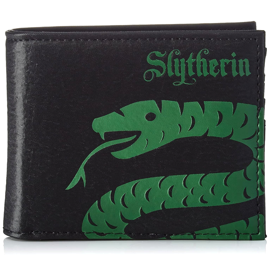 Harry Potter Slytherin Bifold Wallet (Front) | Happy Piranha