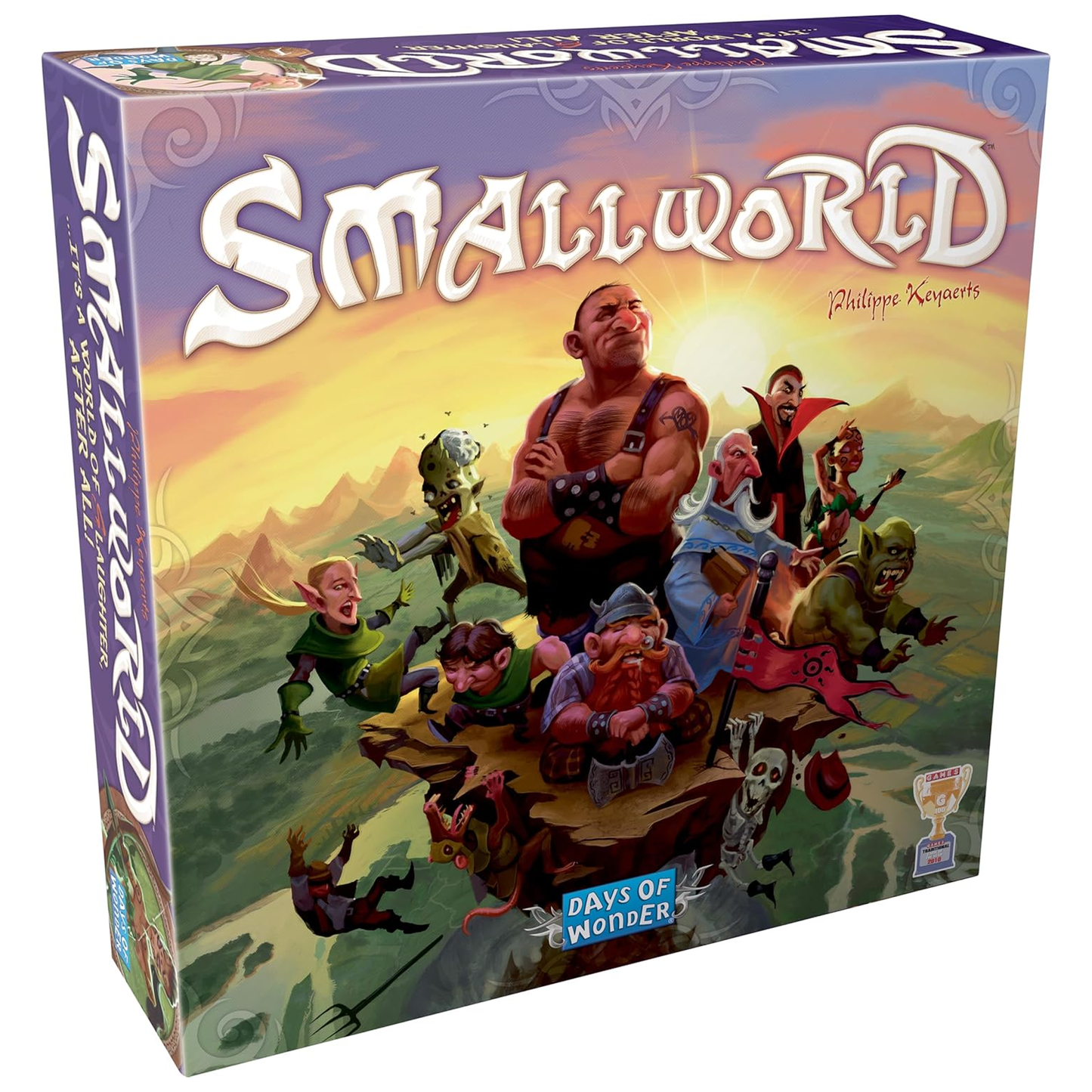 Small World Board Game Front of Box | Happy Piranha