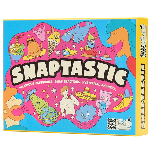 Snaptastic Card Game (Front) | Happy Piranha