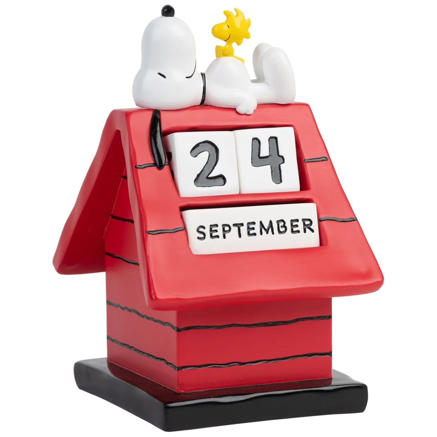 Snoopy & Woodstock Dog House Perpetual Calendar (Front) | Happy Piranha