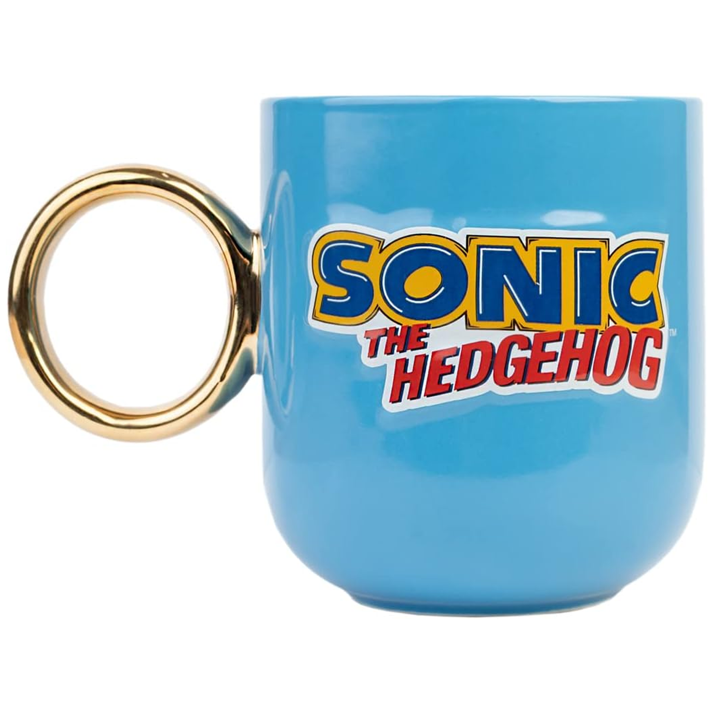 Sonic the Hedgehog - Gold Ring 3D Mug (Back) | Happy Piranha