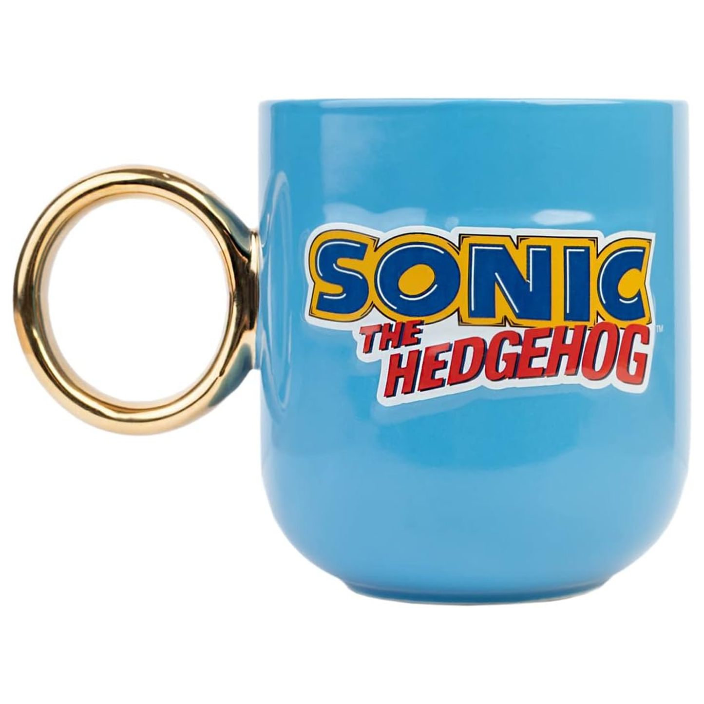 Sonic the Hedgehog 350ml 3D Gold Ring Ceramic Mug