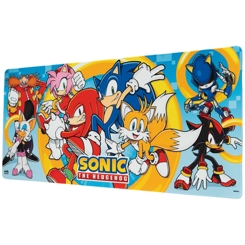 Sonic the Hedgehog XXL 31.5 Inch Mouse Pad & Keyboard Mat | Happy Piranha