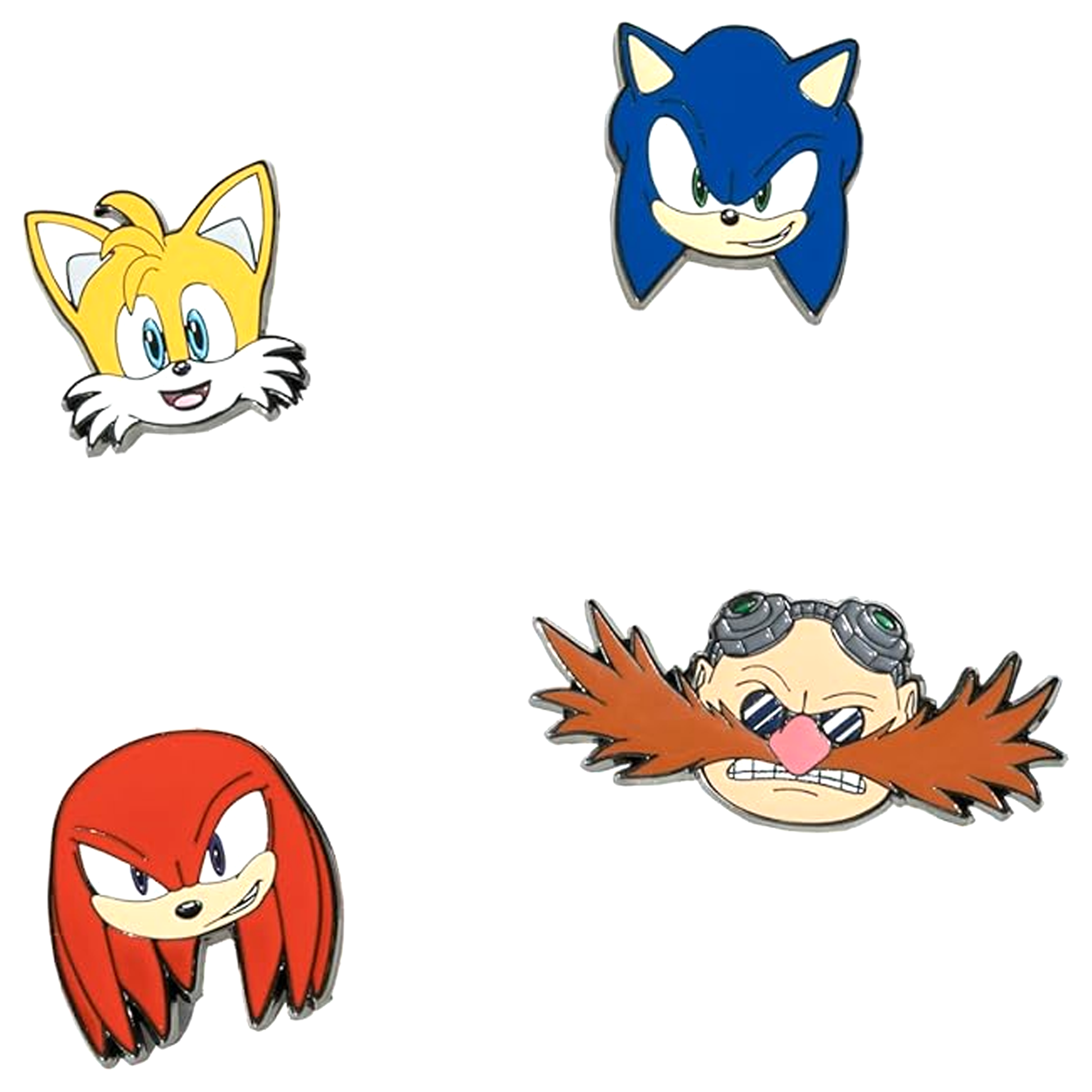 Sonic the Hedgehog Sega Enamelled Pin Badge 4 Set (Unboxed) | Happy Piranha