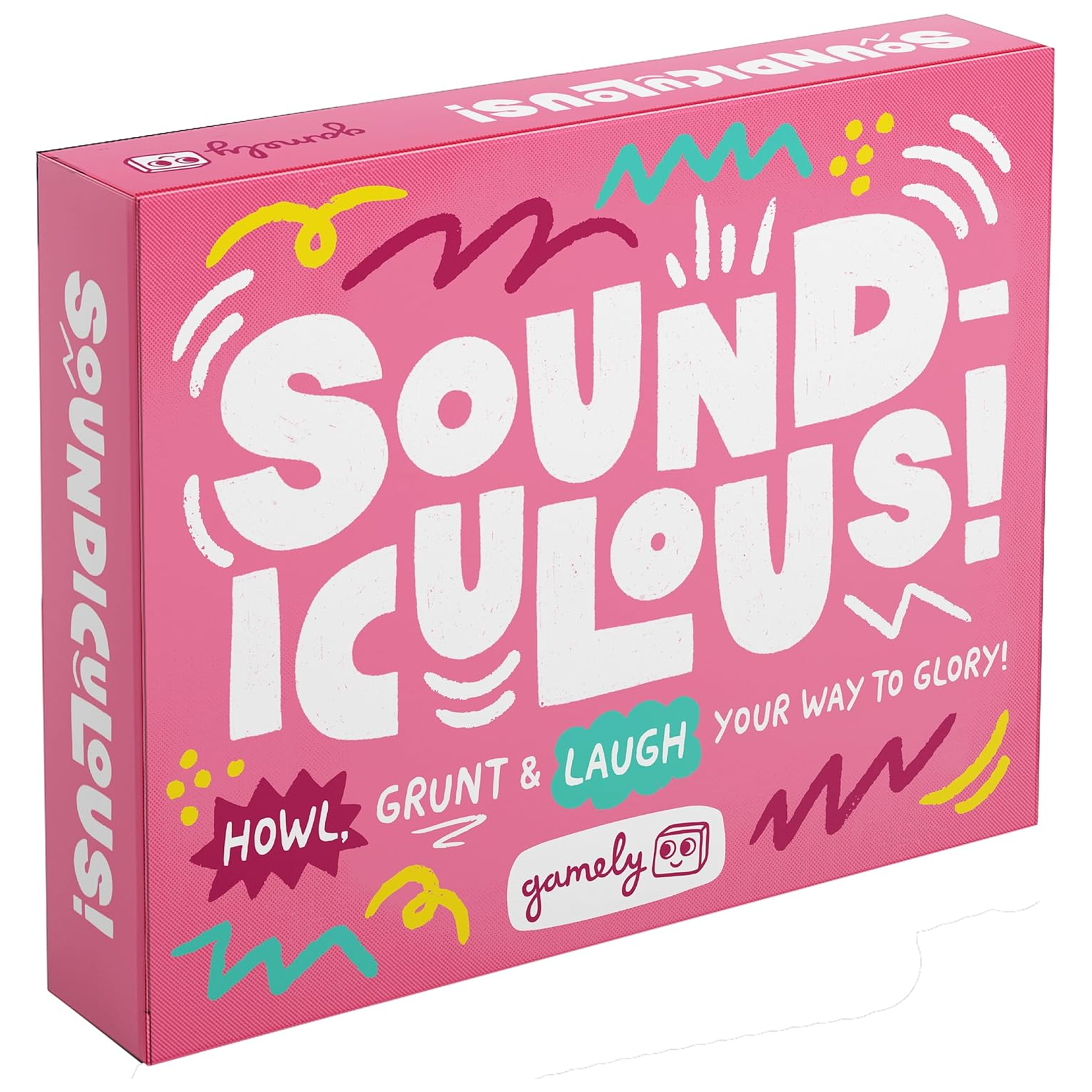 Soundiculous: Party Board Game Box on a White Background | Happy Piranha