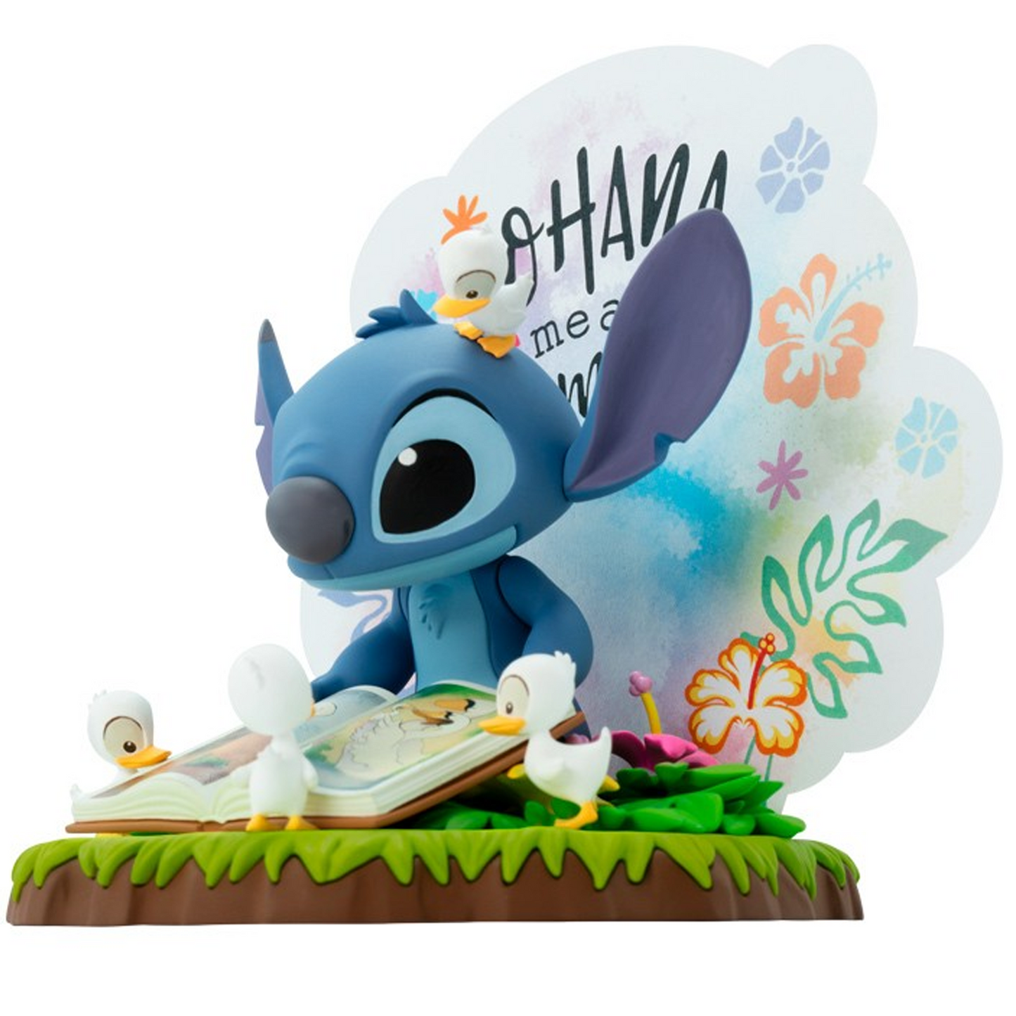 Lilo & Stitch Ohana Means Family Stitch Reading Disney Figure (Side) | Happy Piranha