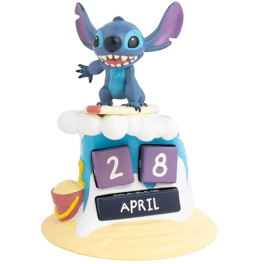 Surfing Stitch - Disney Lilo & Stitch Perpetual Calendar (Front) | Happy Piranha
