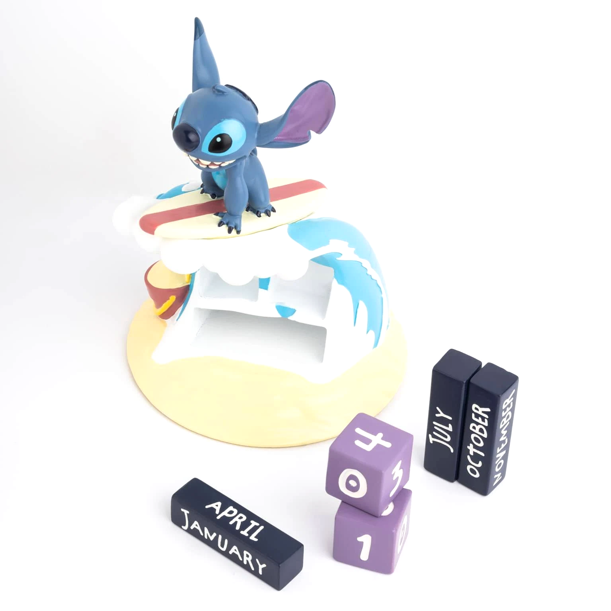 Surfing Stitch - Disney Lilo & Stitch Perpetual Calendar (Unpacked) | Happy Piranha