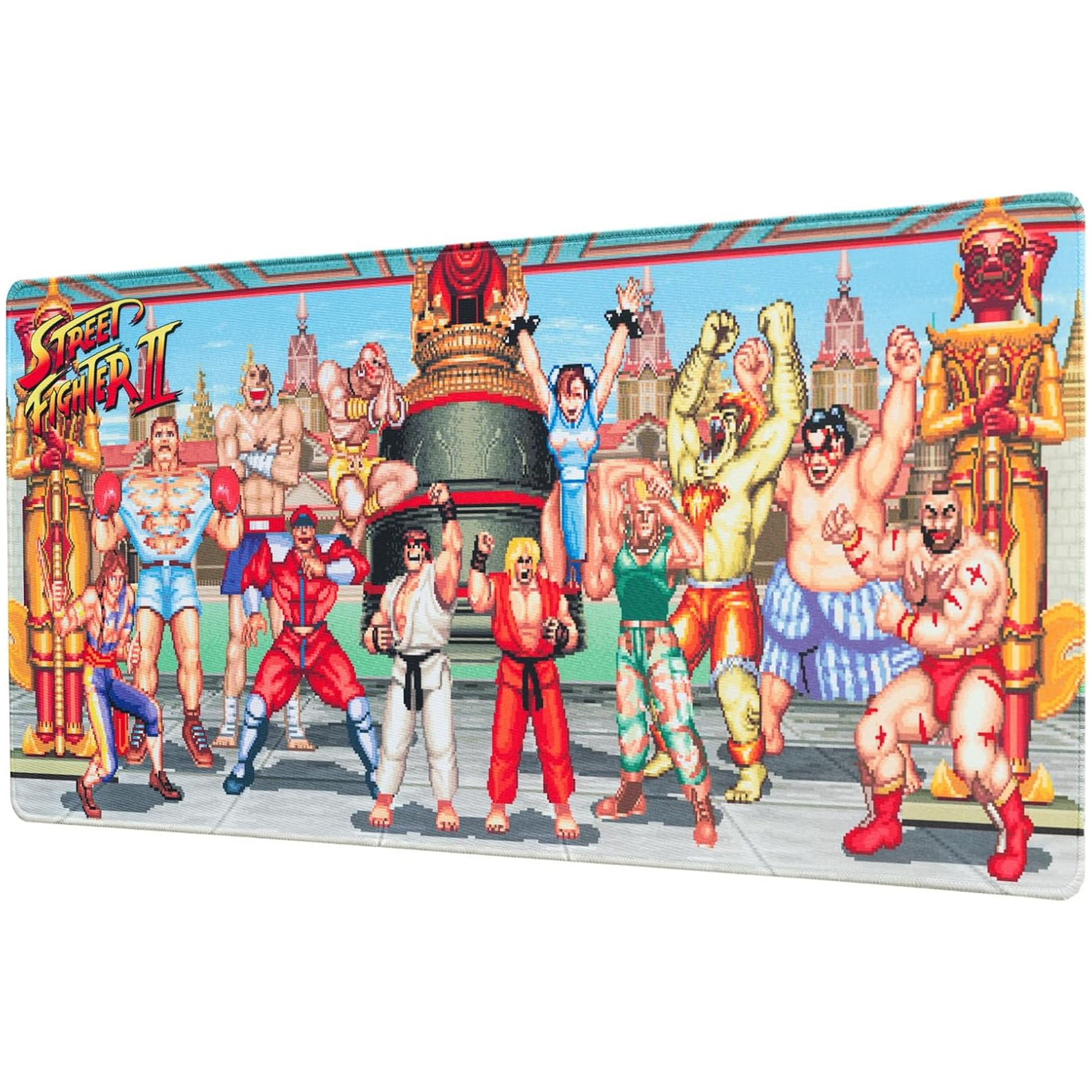 Street Fighter II XXL 31.5 Inch Mouse Pad & Keyboard Mat | Happy Piranha