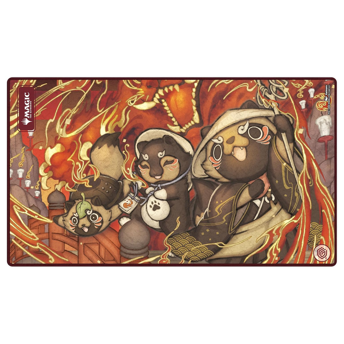 Ultimate Guard: Secrets of Strixhaven Pyretic Ritual Playmat 61 x 35cm on a White Background | Happy Piranha