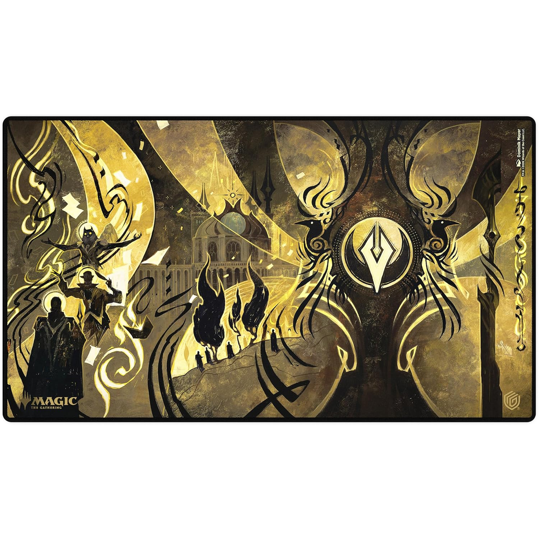 Ultimate Guard: Secrets of Strixhaven Silverquill Playmat 61 x 35cm on a White Background | Happy Piranha